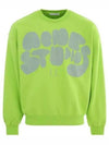 Bubble Logo Crew Neck Sweatshirt Green - ACNE STUDIOS - BALAAN 2