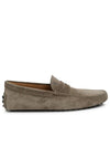 Men's Suede Gommino Driving Shoes Beige - TOD'S - BALAAN 2