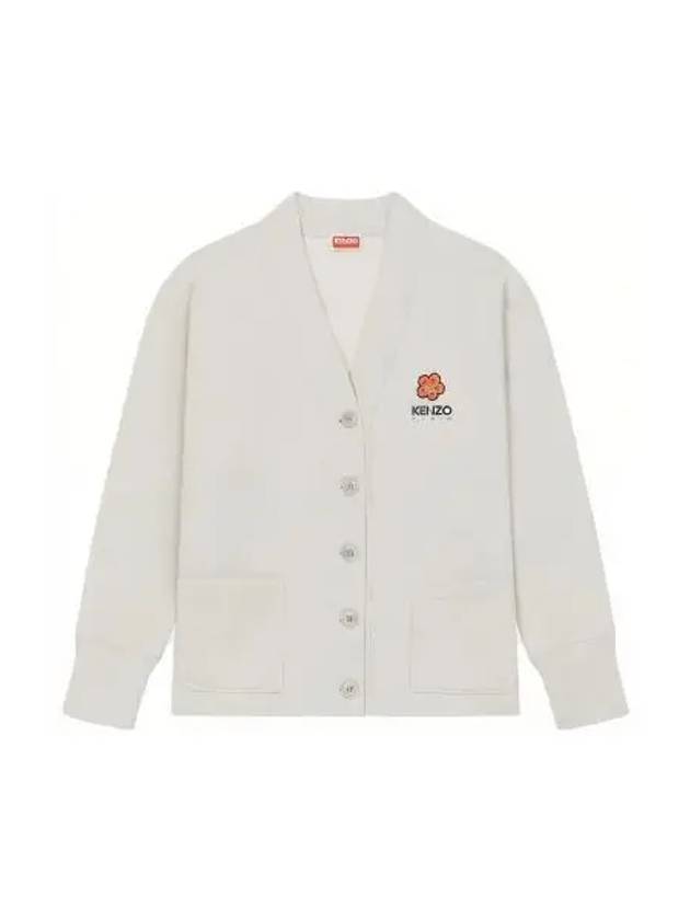 Boke Flower Cotton Cardigan White - KENZO - BALAAN 2