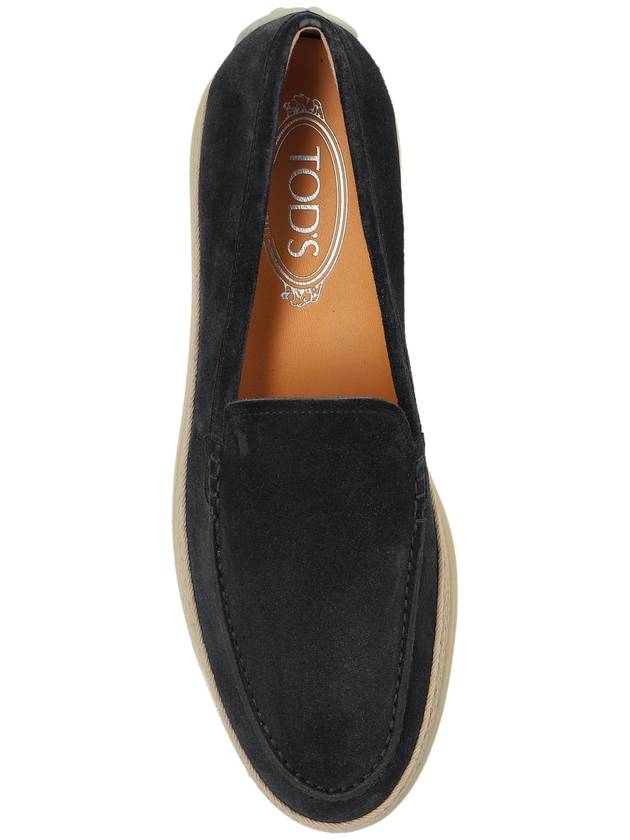 Tod’s Suede Shoes Type Loafers, Women's, Navy Blue - TOD'S - BALAAN 6