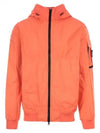 Men's Wappen Patch Naslan Watro Hooded Jacket Orange - STONE ISLAND - BALAAN 2