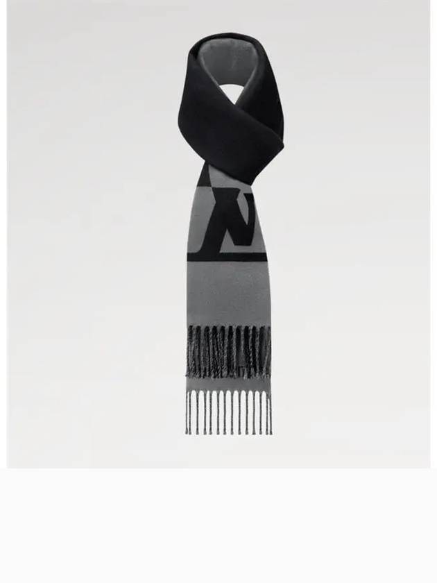 Men's Graphic Dual Scarf Black - LOUIS VUITTON - BALAAN 3