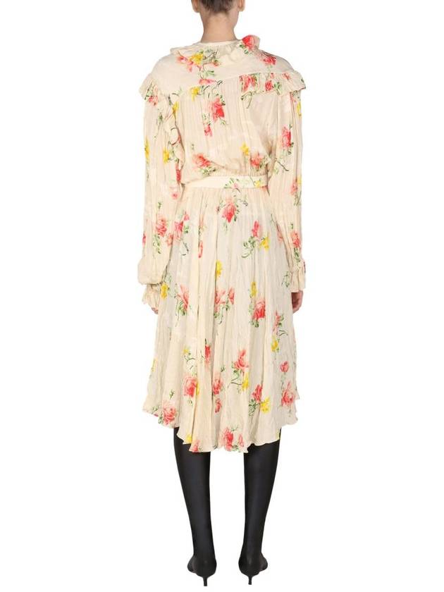 floral long dress - BALENCIAGA - BALAAN 4