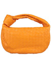 Teen Jodie Intrecciato Leather Tote Bag Orange - BOTTEGA VENETA - BALAAN 3