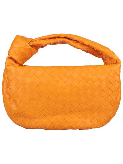 Teen Jodie Intrecciato Leather Tote Bag Orange - BOTTEGA VENETA - BALAAN 2