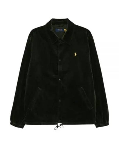 Corduroy Shirt Jacket Black - POLO RALPH LAUREN - BALAAN 2