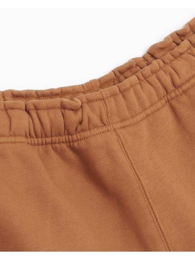 NRG Solo Swoosh Fleece Shorts Brown - NIKE - BALAAN.