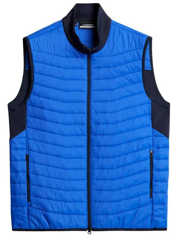 Men's Holden Quilt Hybrid Vest Club Blue - J.LINDEBERG - BALAAN 1