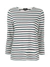 Signature Stripe Long Sleeve T-Shirt White - A.P.C. - BALAAN 3