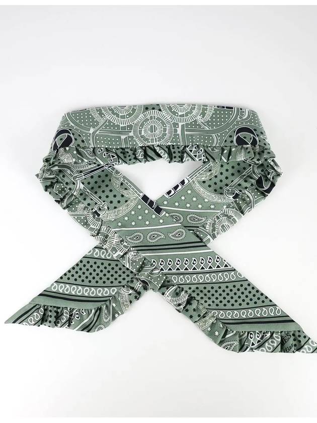 Eperon D'Or Bandana Twilly Scarf Vert - HERMES - BALAAN 3