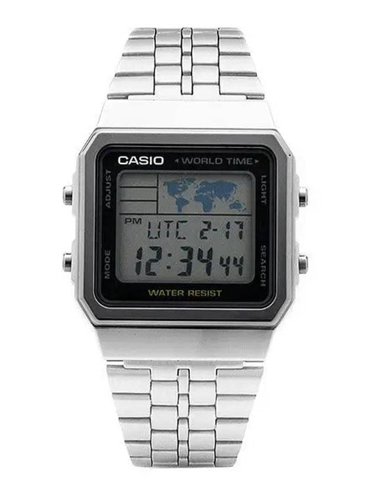 Watch A500WA 1DF A500WA 1D World Time Vintage Digital Metal Watch - CASIO - BALAAN 1