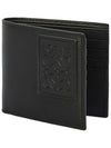 Anagram Logo Patch Bifold Calfskin Half Wallet Black - LOEWE - BALAAN 4