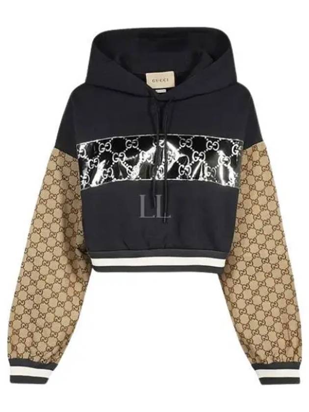 Cotton Jersey Hoodie Black - GUCCI - BALAAN 2