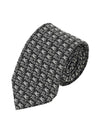 Logo Print Silk Tie Black - ETRO - BALAAN 11