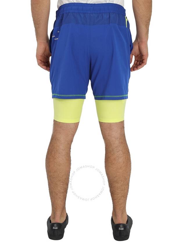 Lacoste Men's Cosmic/Lime Sport Layered Shorts, Brand Size 3 (Small) - LACOSTE - BALAAN 3