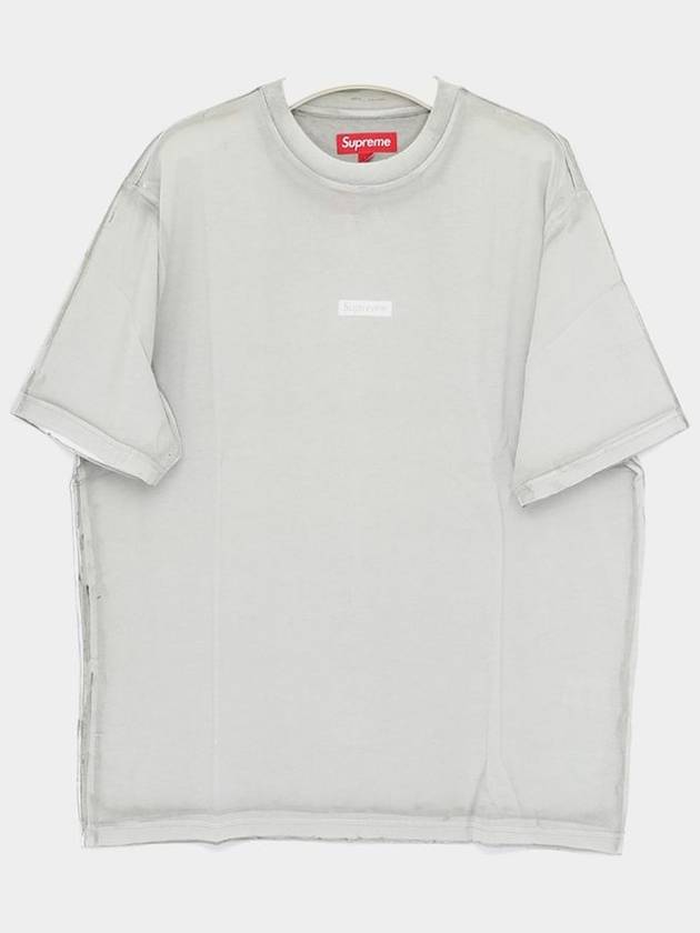 SS24KN54 GRAY overprint t shirt - SUPREME - BALAAN 3