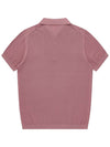 Men's Polo Pique Short Sleeve Knit Dark Pink SW23ESW03DP - SOLEW - BALAAN 3