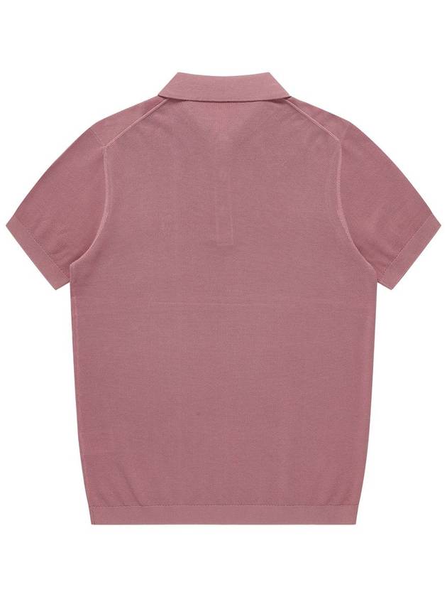 Men's Polo Pique Short Sleeve Knit Dark Pink SW23ESW03DP - SOLEW - BALAAN 3