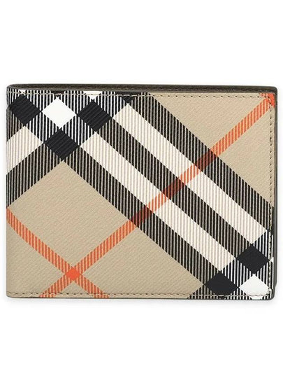 Check Half Wallet Beige - BURBERRY - BALAAN 2