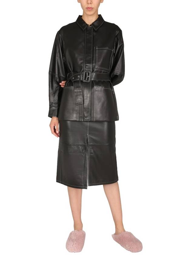 NAPPA LEATHER SKIRT - PROENZA SCHOULER - BALAAN 2