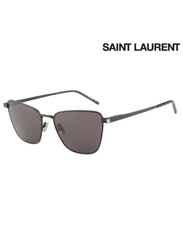 Eyewear Cat Eye Metal Sunglasses Black - SAINT LAURENT - BALAAN 1