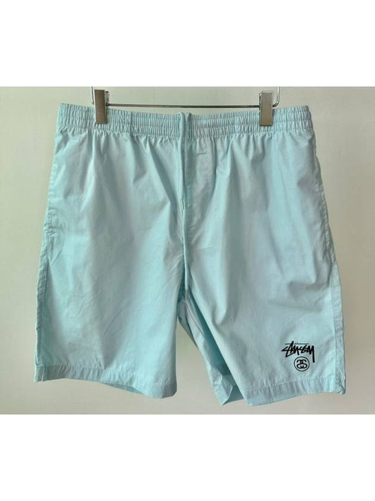 Men's Basic Stock Beach Shorts Light Blue - STUSSY - BALAAN 2