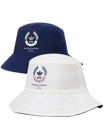 Reversible Bucket Hat Navy White - ADIDAS - BALAAN 1