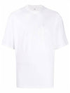 Logo Overfit Short Sleeve T-Shirt White - AMI - BALAAN 2