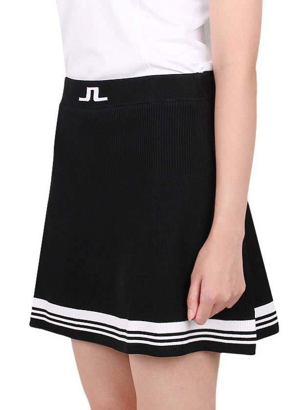 Women's Frida Striped Knit Skirt Black - J.LINDEBERG - BALAAN 5