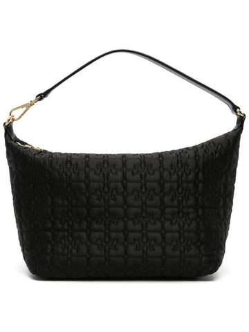 Butterfly Medium Shoulder Bag Black - GANNI - BALAAN 1