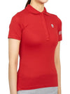 Women's Golf Picket Logo Short Sleeve PK Shirt Red - HYDROGEN - BALAAN 4
