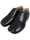 Tabi Lace Up Calf Leather Loafers Black - MAISON MARGIELA - BALAAN 3