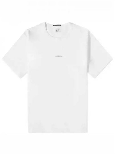 Metropolis Center Logo Short Sleeve T-Shirt White - CP COMPANY - BALAAN 2