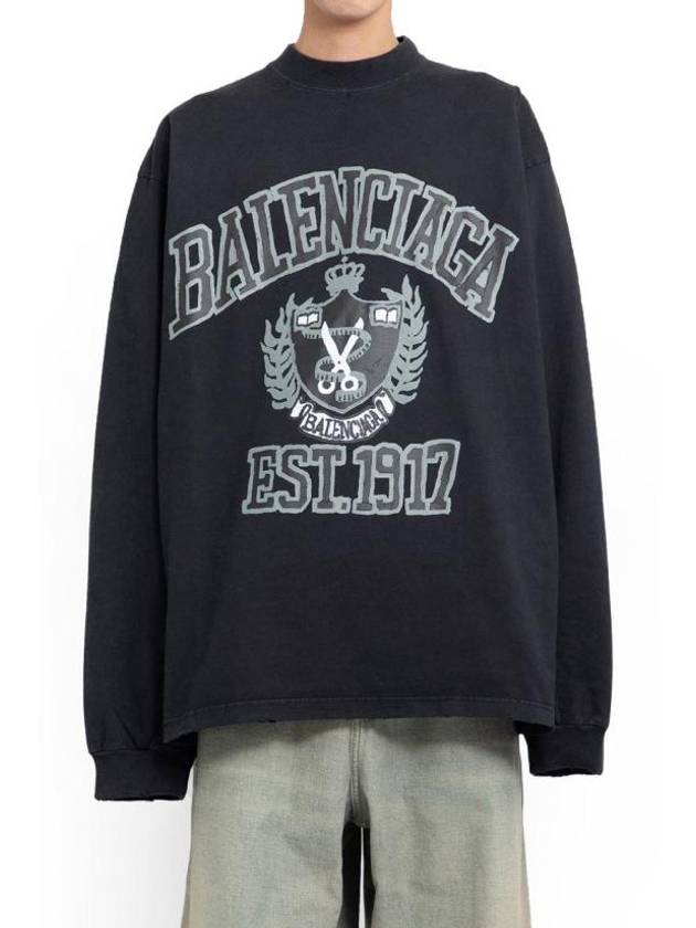 DIY College Sweatshirt Black - BALENCIAGA - BALAAN 2