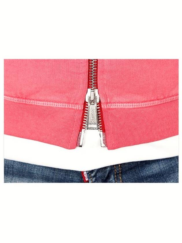 Wild Tough Zip Up Hoodie Pink - DSQUARED2 - BALAAN 10