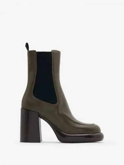 Burberry Heeled Ankle Boots Chelsea Women s Green - BURBERRY - BALAAN 2