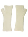 Rib hand warmer Ivory - THE GREEN LAB - BALAAN 7