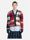 Donegal Tartan Check Cardigan - THOM BROWNE - BALAAN 4