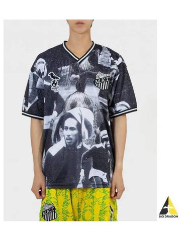 U Bob Marley AOP Soccer Jersey Black White SOCER BLACKwhite - MARKET - BALAAN 1