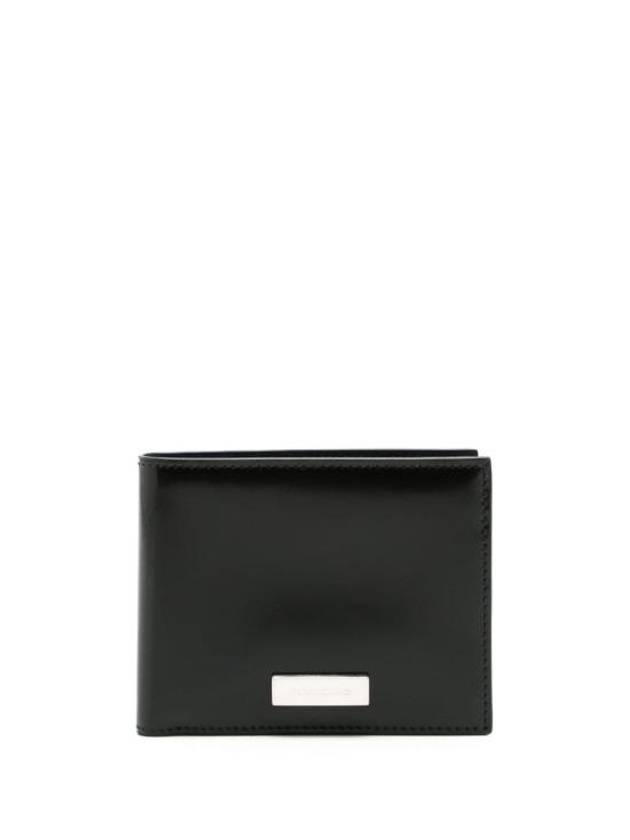 Metal Logo Half Wallet Black - SALVATORE FERRAGAMO - BALAAN 1