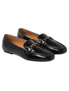 T Logo Horsebit Leather Loafers Black - TOD'S - BALAAN 2