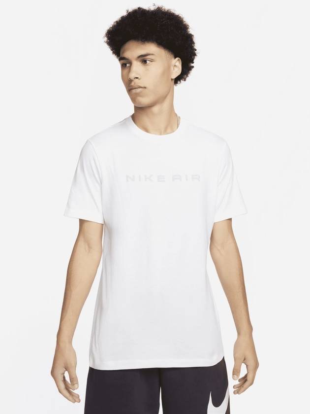 Sportswear Air 2 Logo Print Cotton Short Sleeve T-Shirt White - NIKE - BALAAN 2