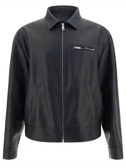 Nappa leather blouson jacket - PRADA - BALAAN 2