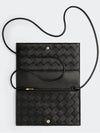 Intrecciato Strap Long Wallet Black - BOTTEGA VENETA - BALAAN 3