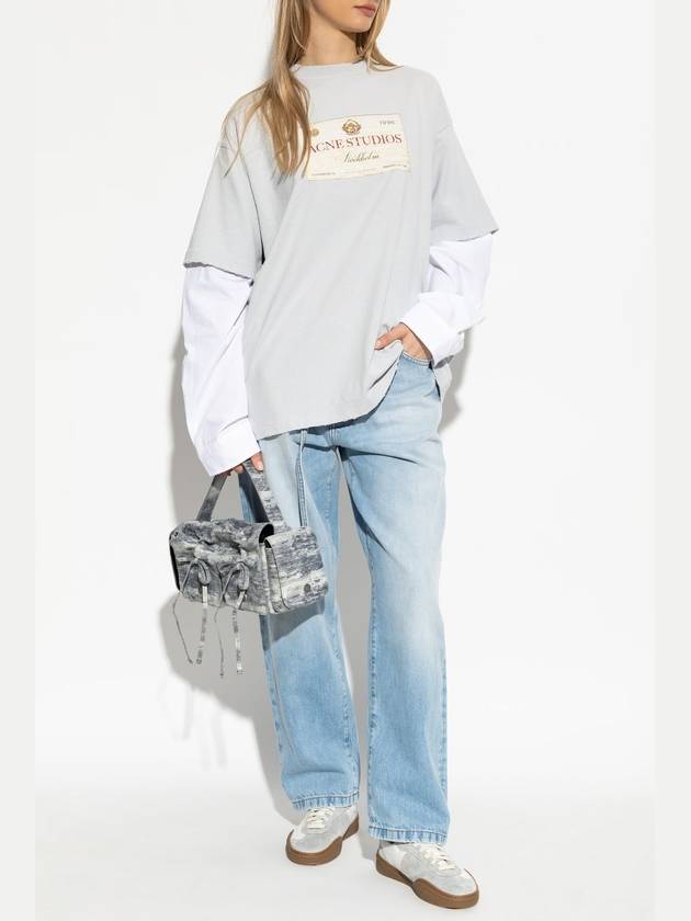 Acne Studios Printed T-shirt, Women's, Grey - ACNE STUDIOS - BALAAN 2