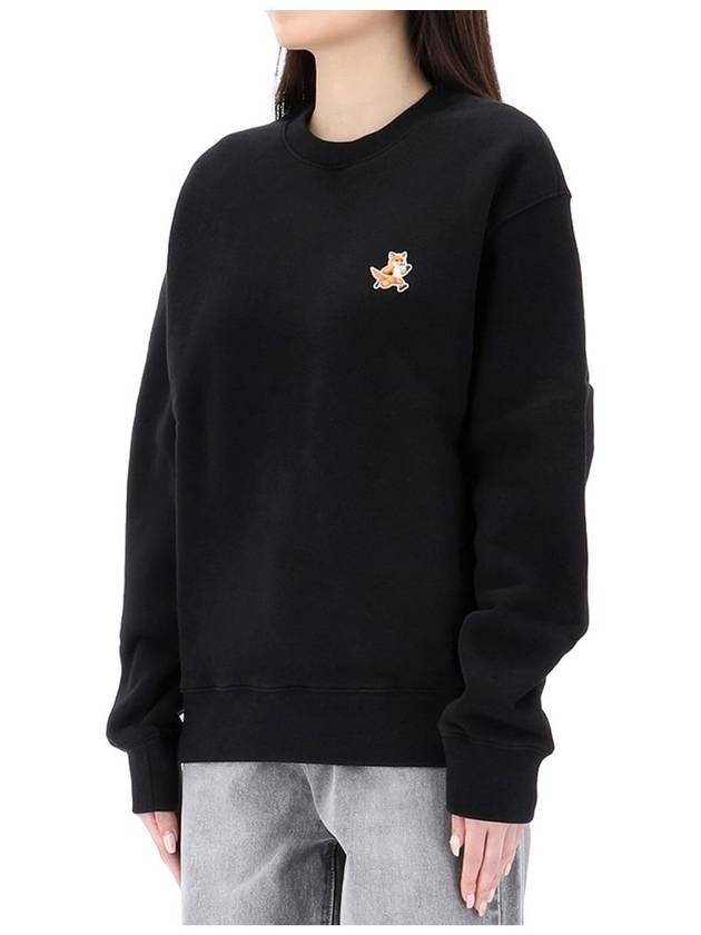 Speedy Fox Patch Comfort Sweatshirt MM00313KM0307 BLACK - MAISON KITSUNE - BALAAN 3