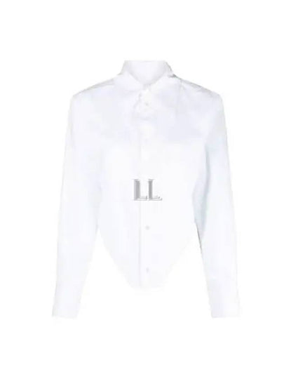 Corset Cotton Long Slevees Shirt White - MAISON MARGIELA - BALAAN 2