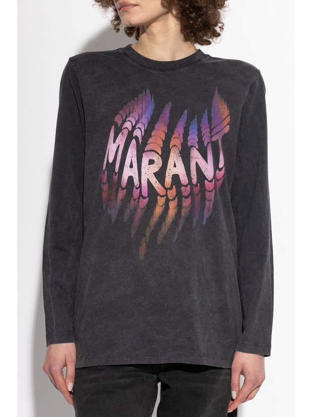 Marant Etoile T-shirt Martine, Women's, Grey - ISABEL MARANT ETOILE - BALAAN 3