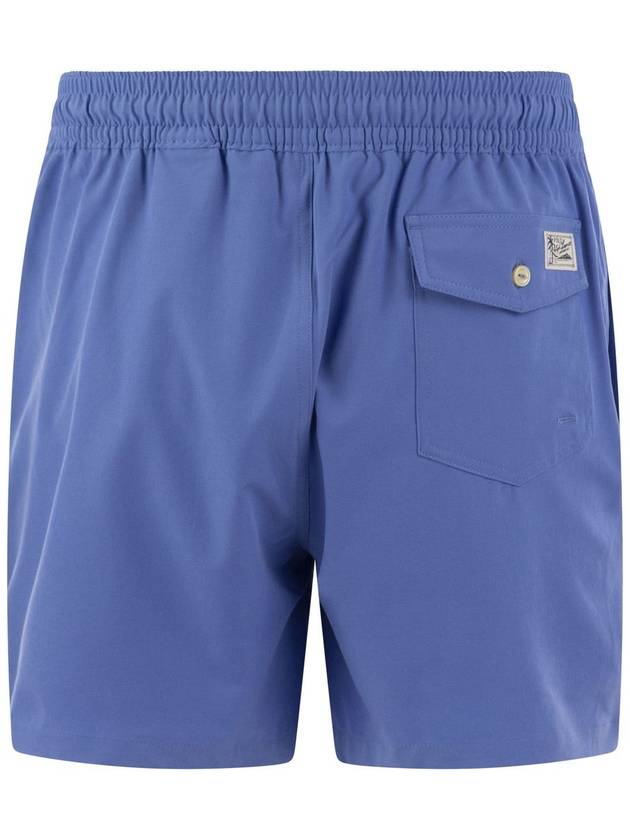 Men's Nylon Stretch Swimsuit With Logo Blue - POLO RALPH LAUREN - BALAAN 3