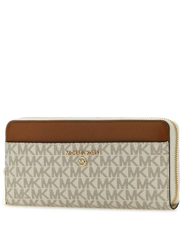 Jet Set Charm Canvas Long Wallet White - MICHAEL KORS - BALAAN 3